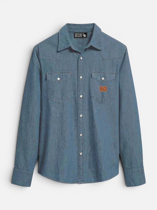 Camisa Gotcha Denim Celeste