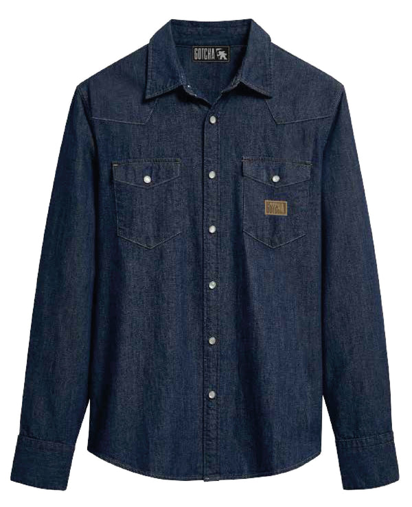 Camisa Gotcha Denim Azul