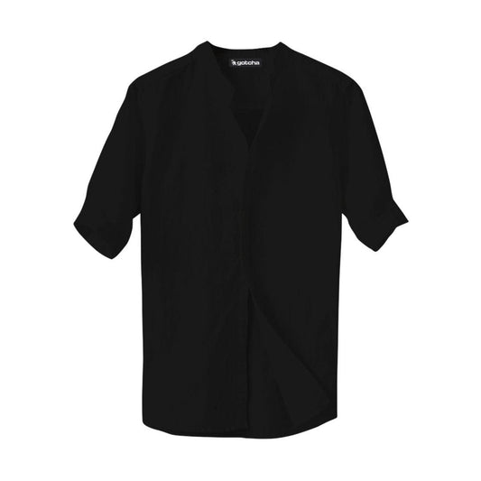 Camisa Gotcha Mao Lino Negro - Indy