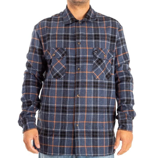 Camisa Quiksilver Brae Lined Azul - Indy