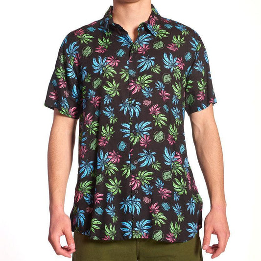 Camisa Santa Cruz Hawaii Negro Print - Indy