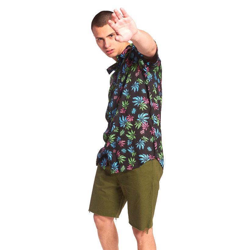 Camisa Santa Cruz Hawaii Negro Print - Indy