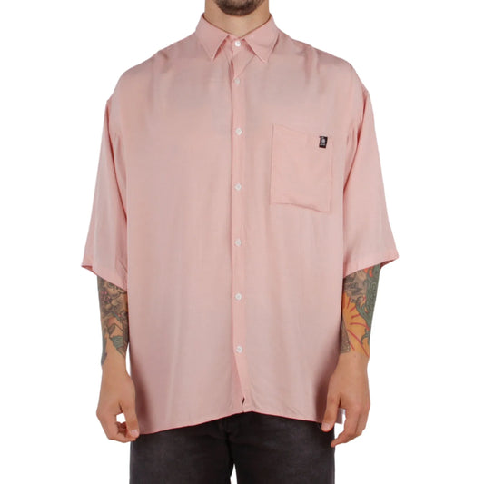 Camisa Gotcha Oversize Rosa Claro