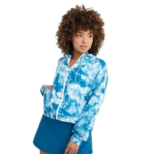 Campera Champion Crush Dye Print Girl Celeste Batik - Indy