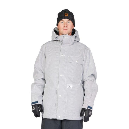 Campera Dc Snow Servo Blanco Rayas - Indy