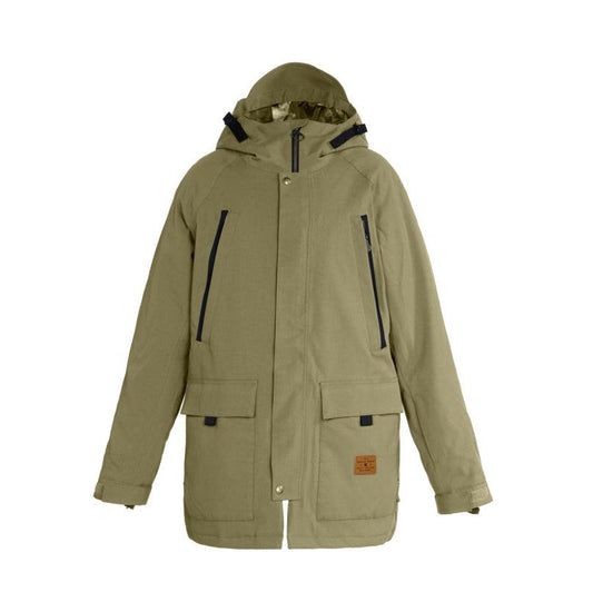 Campera Dc Snow Stealth Parka Verde Militar - Indy