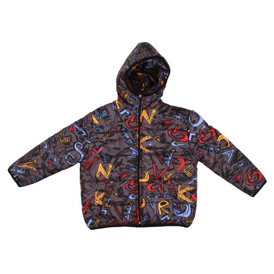 Campera Quiksilver Scaly Print Boys Negro Print - Indy