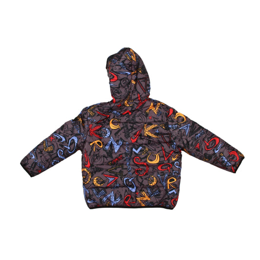Campera Quiksilver Scaly Print Boys Negro Print - Indy