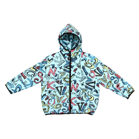 Campera Quiksilver Scaly Print Boys Verde Agua - Indy