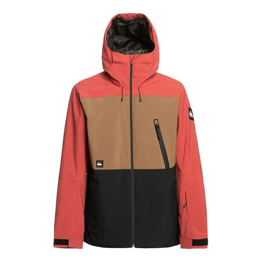 Campera Quiksilver Snow Sycamore Bordo Marron Negro - Indy