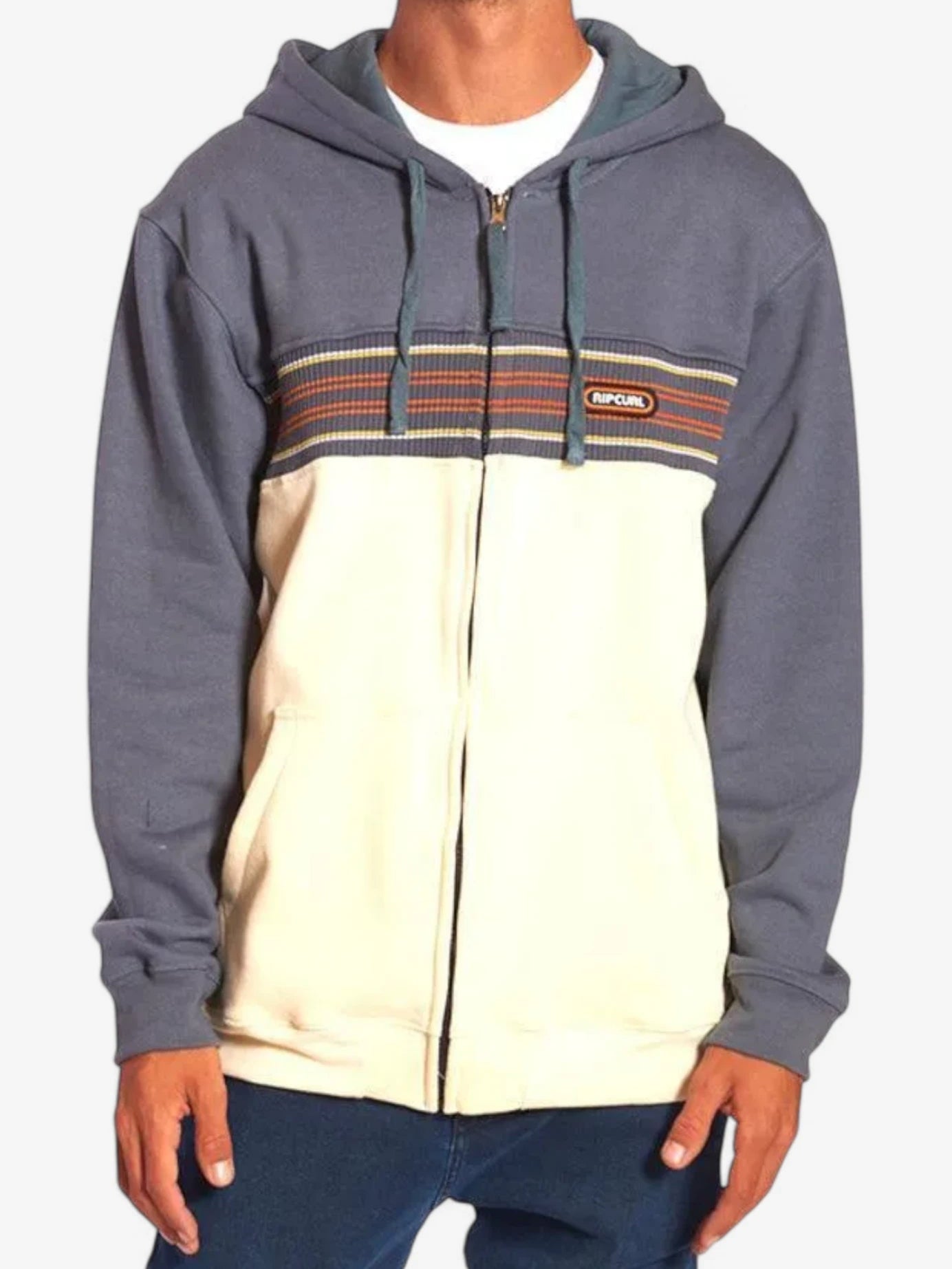Campera Rip Curl Surf Revival Crema Azul - Indy