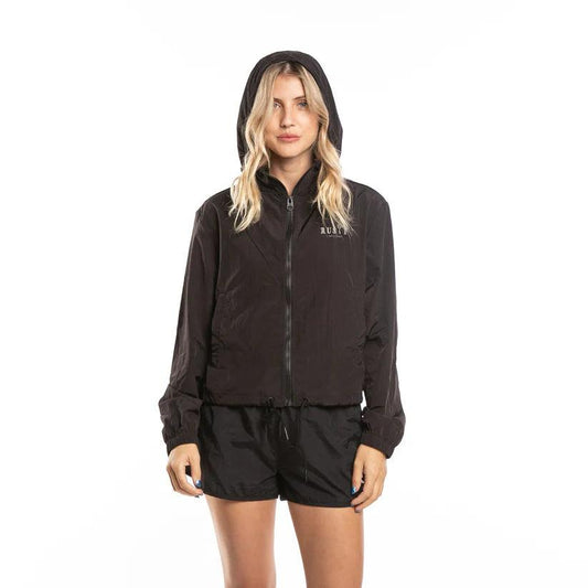 Campera Rompeviento Rusty Everywhere Windbreaker Mujer Negro - Indy