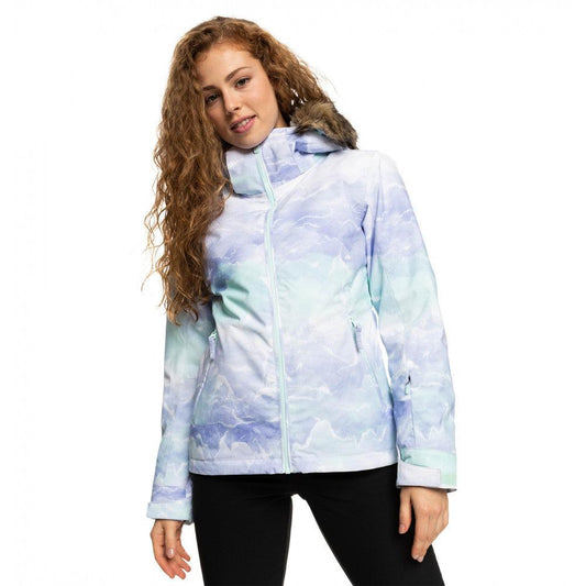 Campera Roxy Snow Jet Ski Se Verde Agua Azul Print - Indy