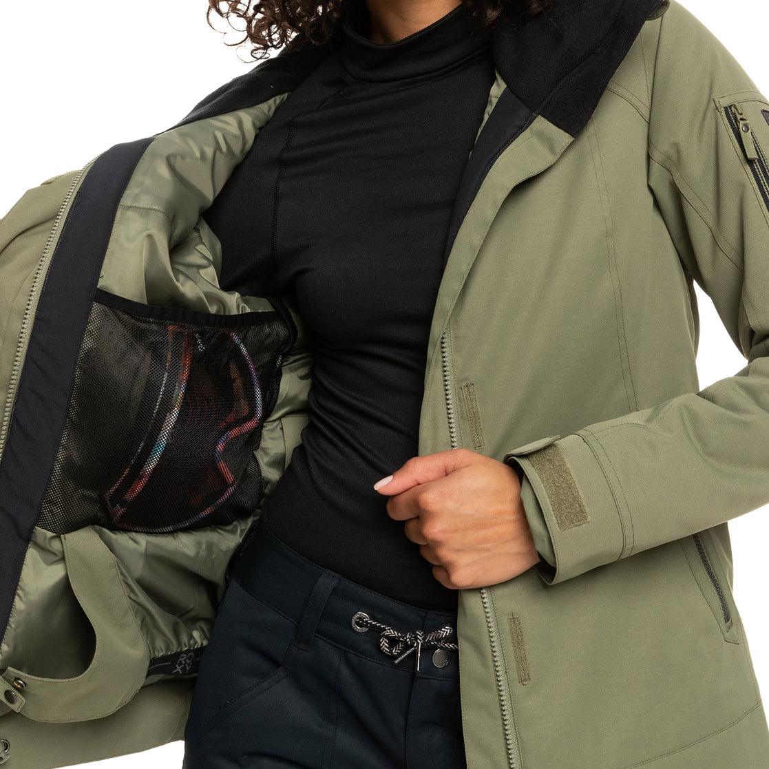Campera Roxy Snow Meade Verde Militar - Indy