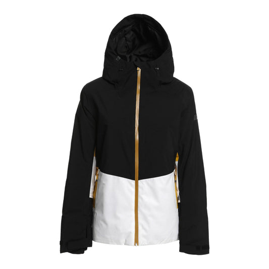 Campera Roxy Snow Peakside Negro Blanco Amarillo - Indy