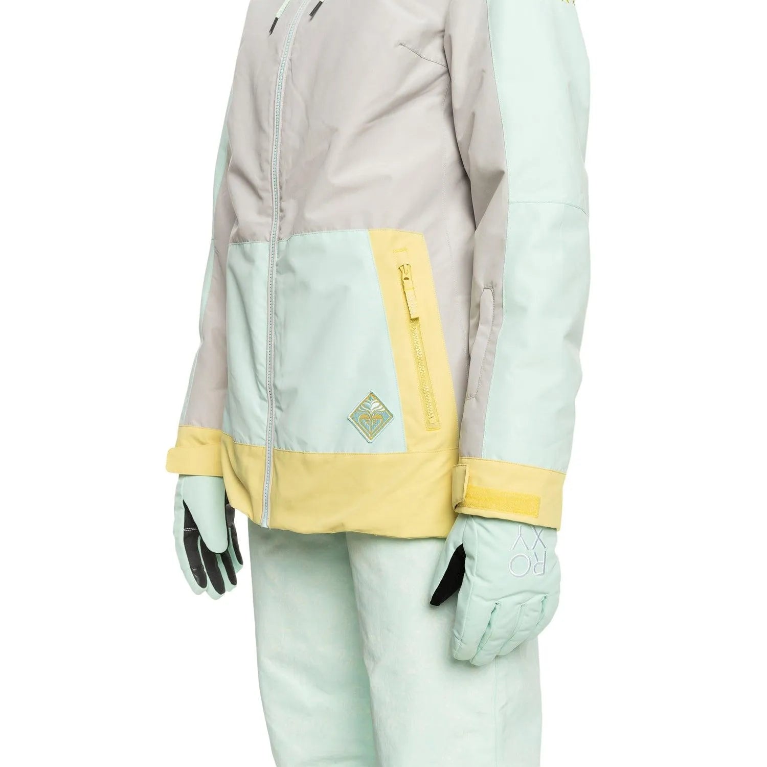 Campera Roxy Snow Ravine Hoodie Gris - Indy