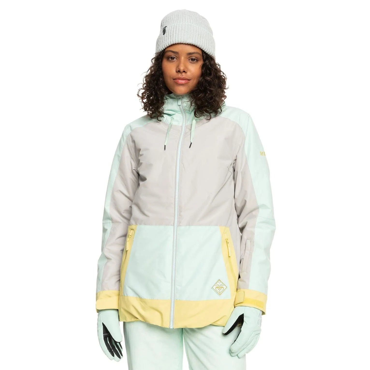 Campera Roxy Snow Ravine Hoodie Gris - Indy