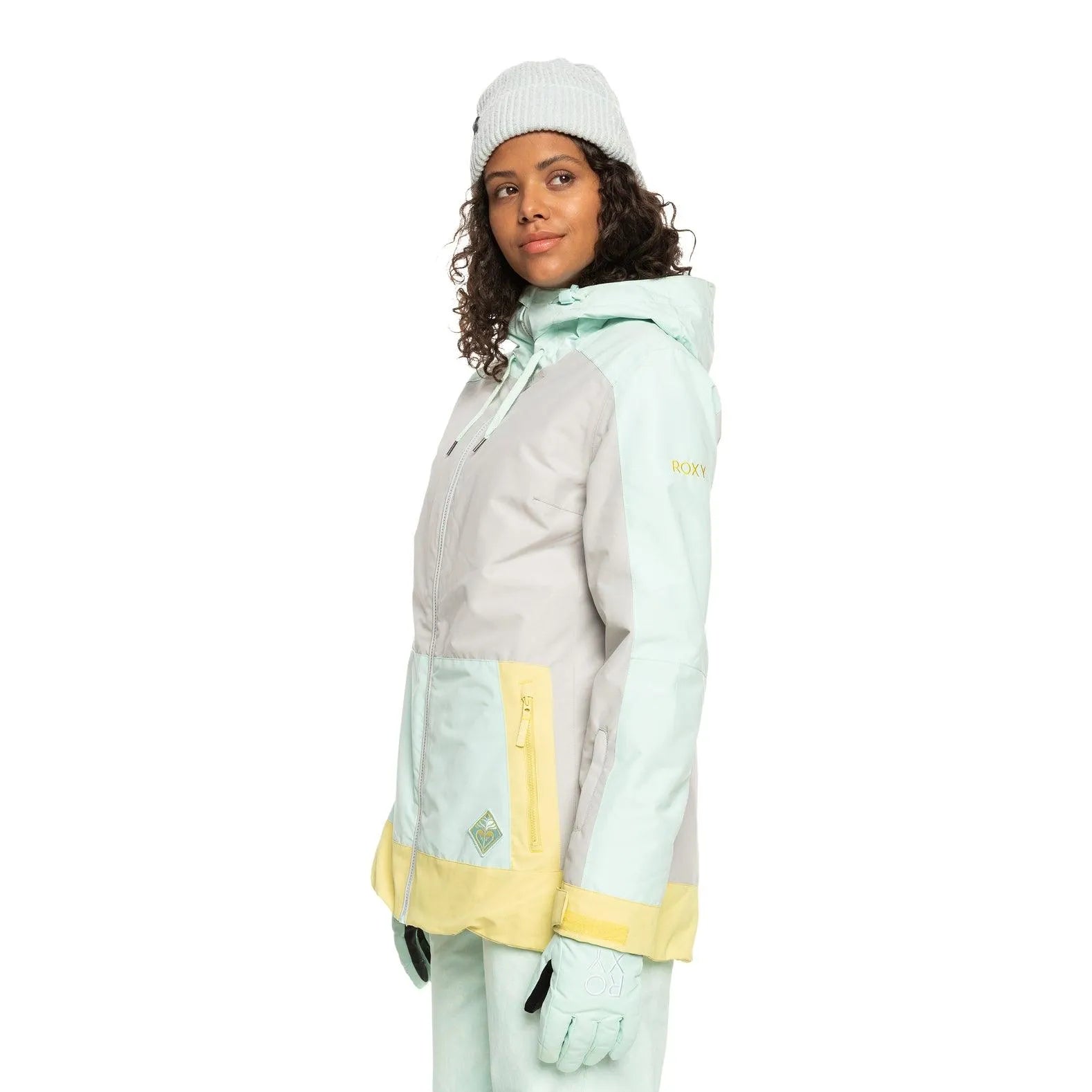 Campera Roxy Snow Ravine Hoodie Gris - Indy