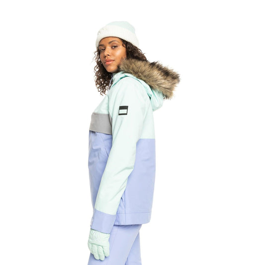 Campera Roxy Snow Shelter Anorak Verde Agua - Indy