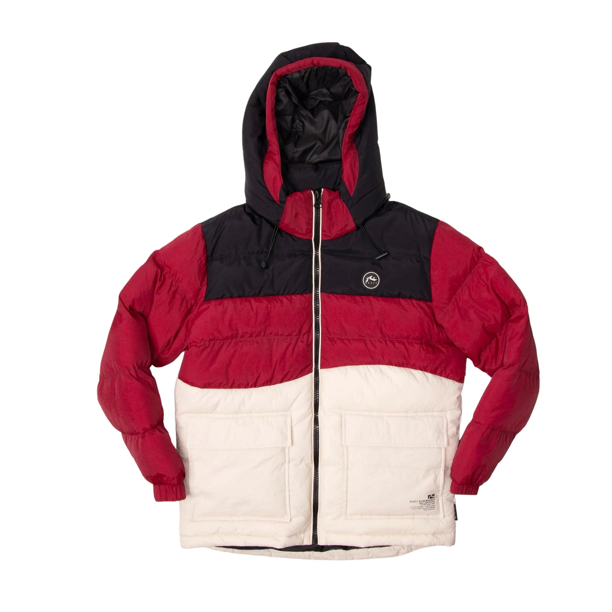 Campera Rusty Poseidon Niño Beige Bordo - Indy