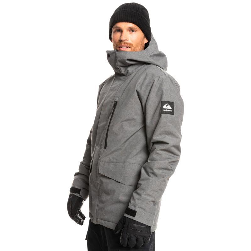 Campera Snow Quiksilver Mission Solid Gris Oscuro - Indy
