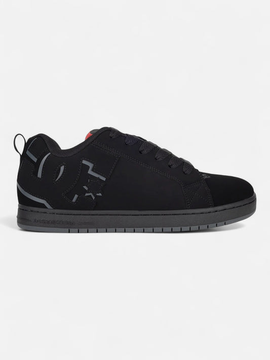 Zapatillas DC Court Graffik Negro Gris Rojo