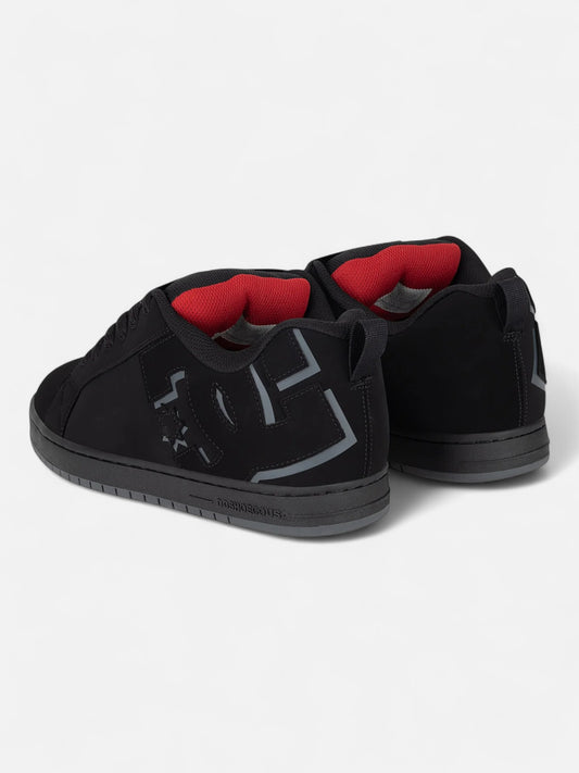 Zapatillas DC Court Graffik Negro Gris Rojo
