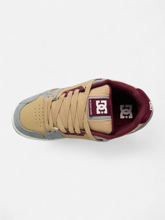 Zapatillas DC Stag Gris Bordo Beige