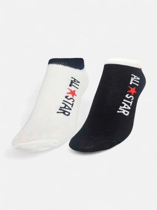 Medias Converse All Star Negro Blanco