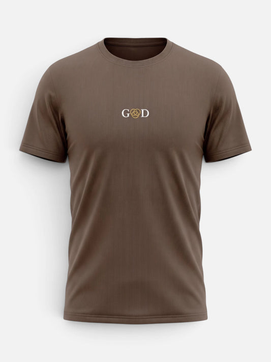 Remera Good God T-Shirt Bordado Good Marron