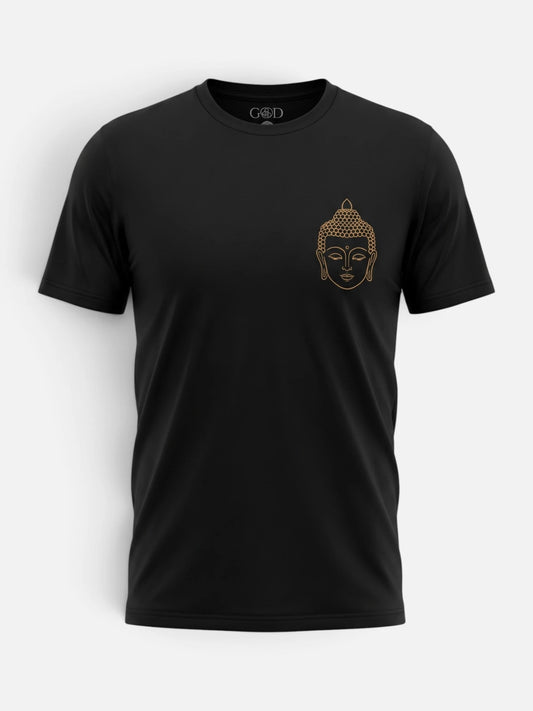 Remera Good Budha Head Negro