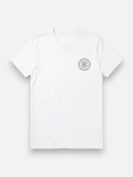 Remera Good Sri Yantra Blanca