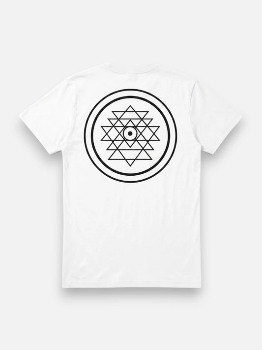 Remera Good Sri Yantra Blanca