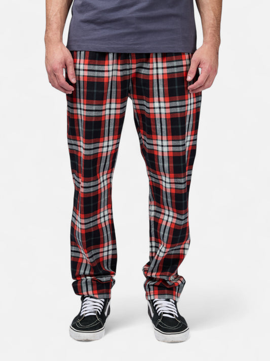 Pantalon Elepants 197 Poplin Rojo Blanco Negro