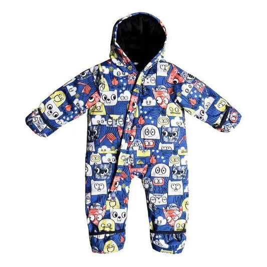 Entero Quiksilver Little Rockie Baby Azul Estampado - Indy
