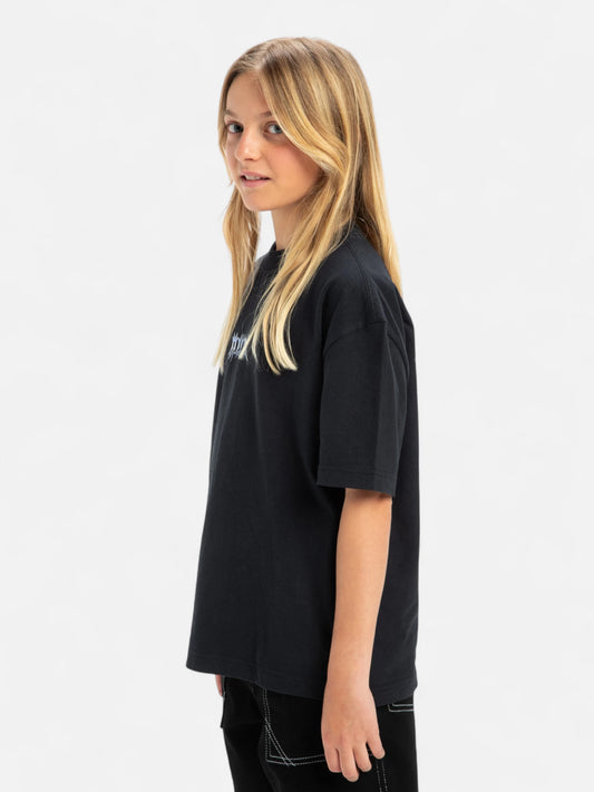 Remera Niño Quiksilver Mercury Chrome Lightning Negro