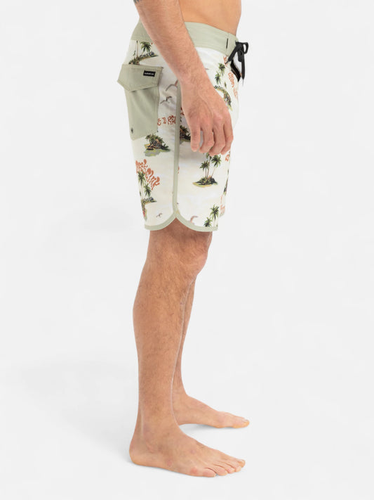 Malla Quiksilver TB Surfsilk Scallop 18 Verde