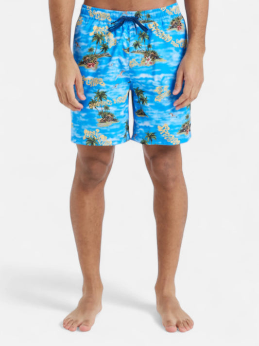 Malla Quiksilver TB Volley Everyday Straight 17 Celeste