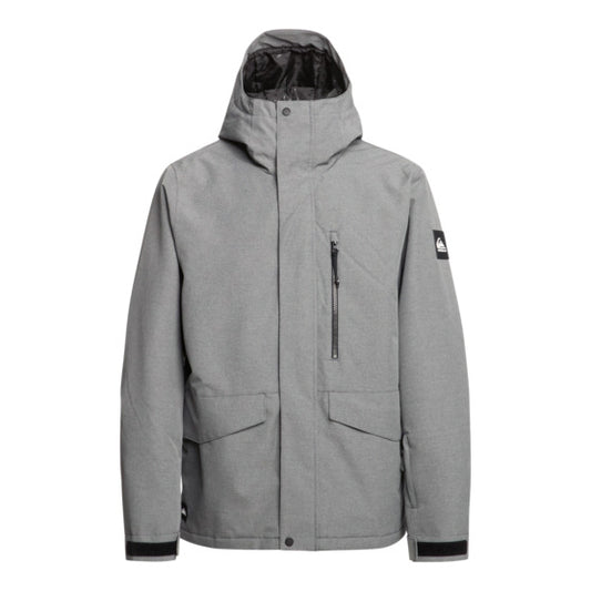 Campera Snow Quiksilver Mission Solid Gris Oscuro