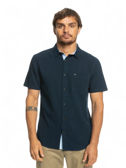 Camisa Quiksilver Time Box Azul Marino