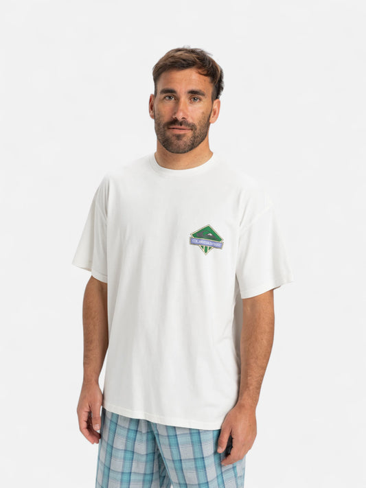 Remera Quiksilver GH QS Crystal Jet Blanco