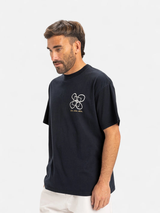 Remera Quiksilver Outside Inside Negro