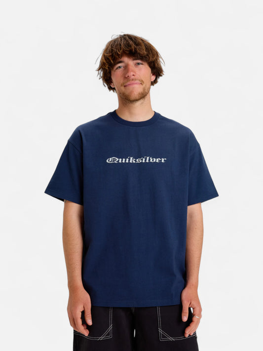Remera Quiksilver Mercury Chrome Oldenglish Azul Marino