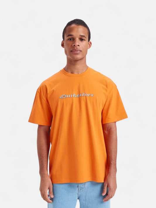 Remera Quiksilver Mercury Chrome Oldenglish Naranja