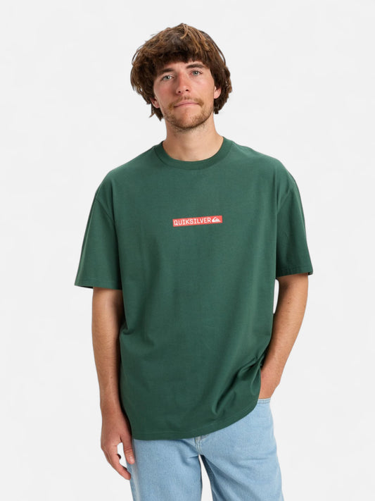 Remera Quiksilver QS Cliquer Logo DNA Verde