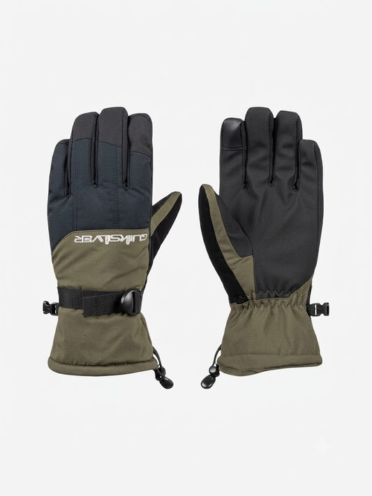 Guantes Quiksilver Snow Mission Negro Marron