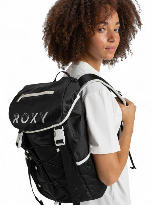 Mochila Roxy Coastal Hiking Negro Blanco