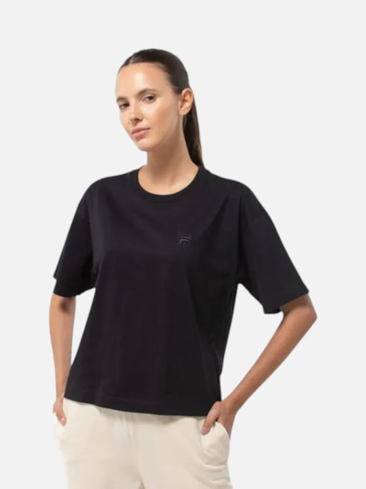 Remera Mujer Fila Classic Detail Confort Negro