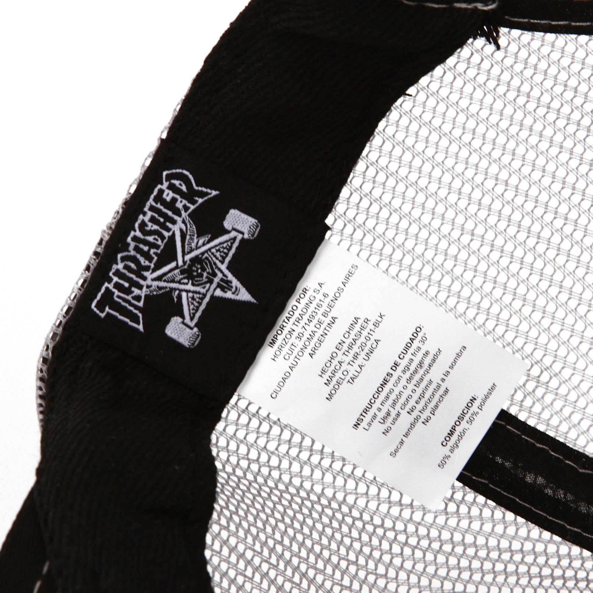 Gorra Thrasher Magazine Negro Gris - Indy