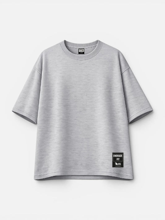 Remera Gotcha Solid Oversize Gris Melange